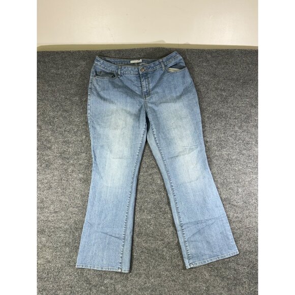 Fashion Bug Womens Size 18W light Blue acid wash Denim Jeans Pre-owned - Picture 7 of 16